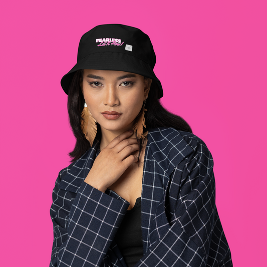 Fearless, Let It Flow | Unisex Bucket Hat (black) | The Just Simple Series