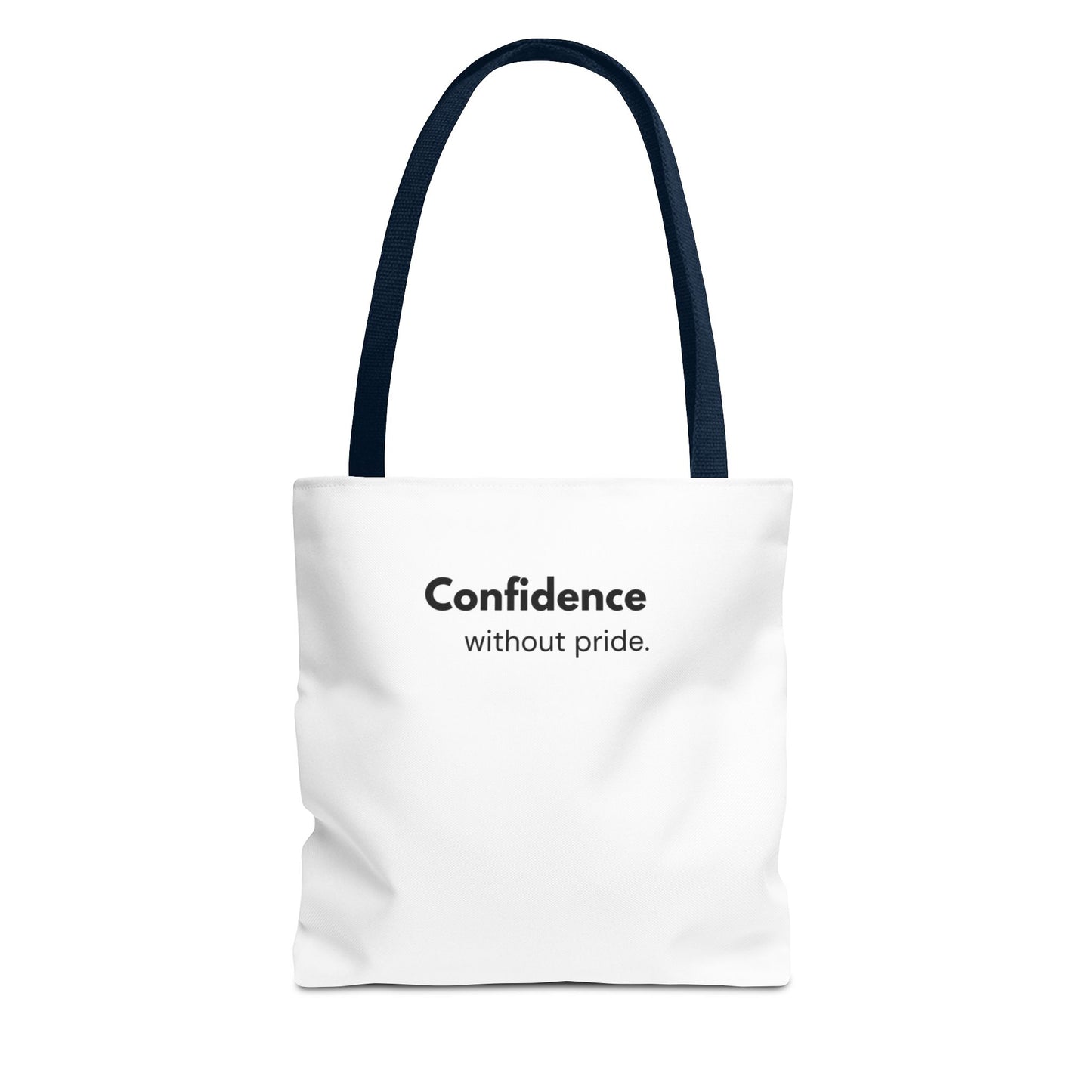 Confidence Without Pride Tote Bag | Christian Mindset Statement Bag