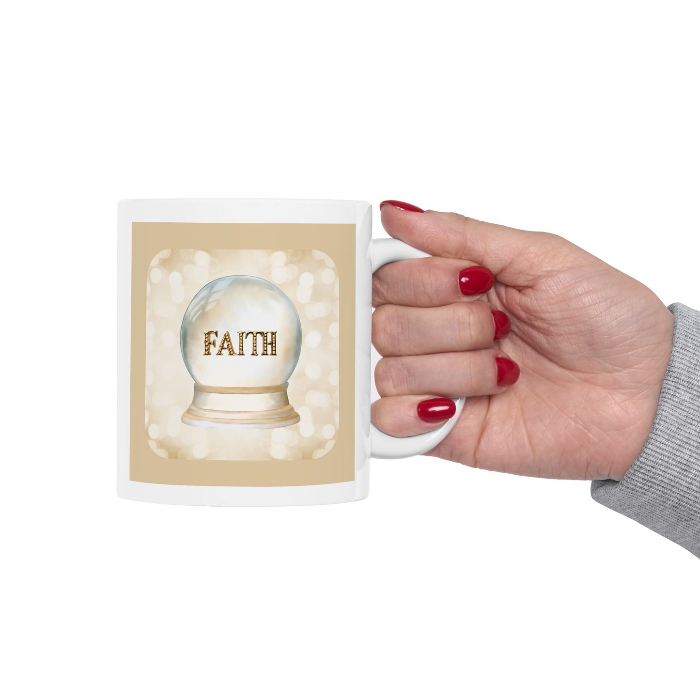 Faith - Inspirational Ceramic Mug - 11oz & 15oz - Perfect Gift for Motivation & Daily Affirmations