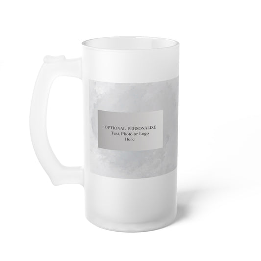 Personalize - Chic Frosted Glass Beer Mug