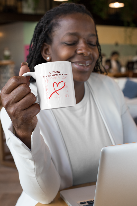 Love Conquers Hate - Ceramic Mug