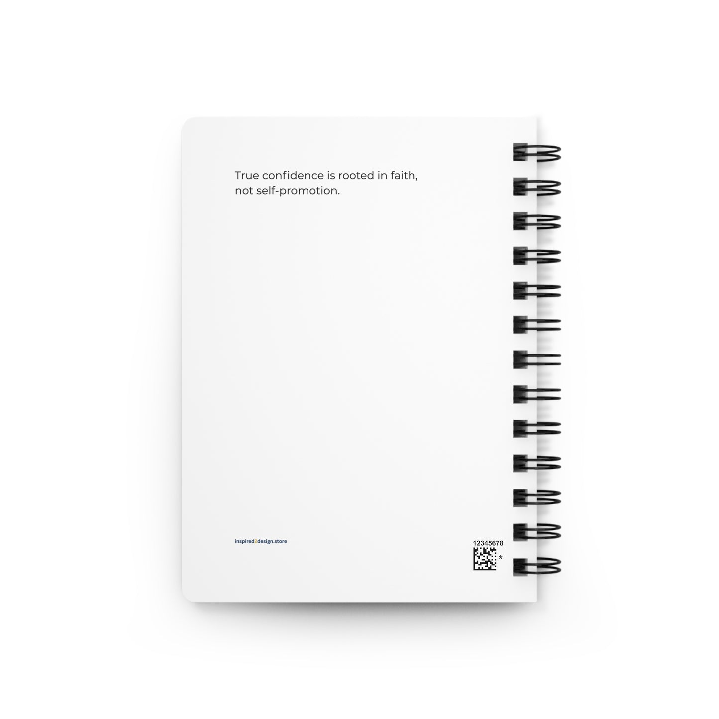 Confidence Is Not Arrogance Spiral Journal | Faith-Based Reflection