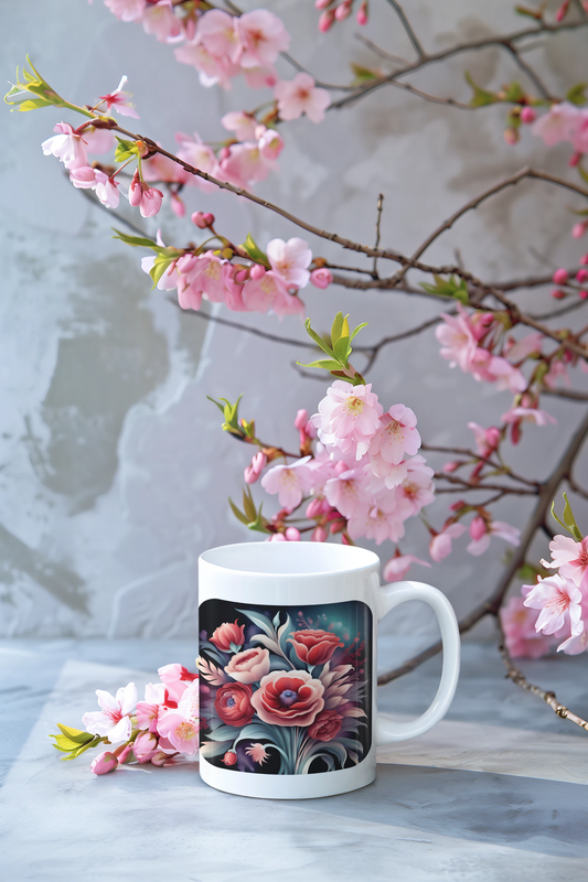 Floral Peace - Ceramic Mug