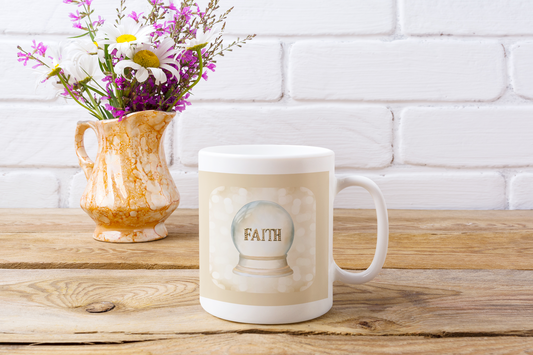 Faith - Inspirational Ceramic Mug - 11oz & 15oz - Perfect Gift for Motivation & Daily Affirmations