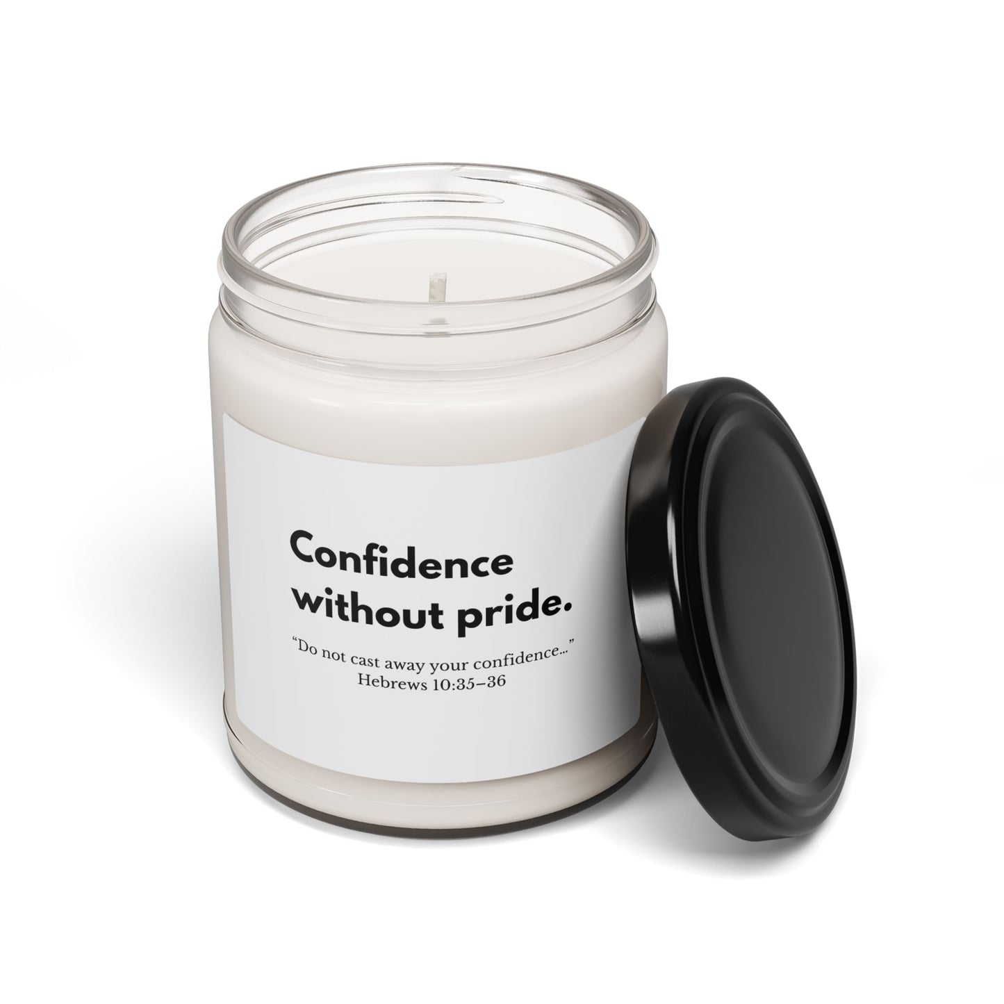 Confidence Without Pride Soy Candle | Faith-Inspired Home Decor