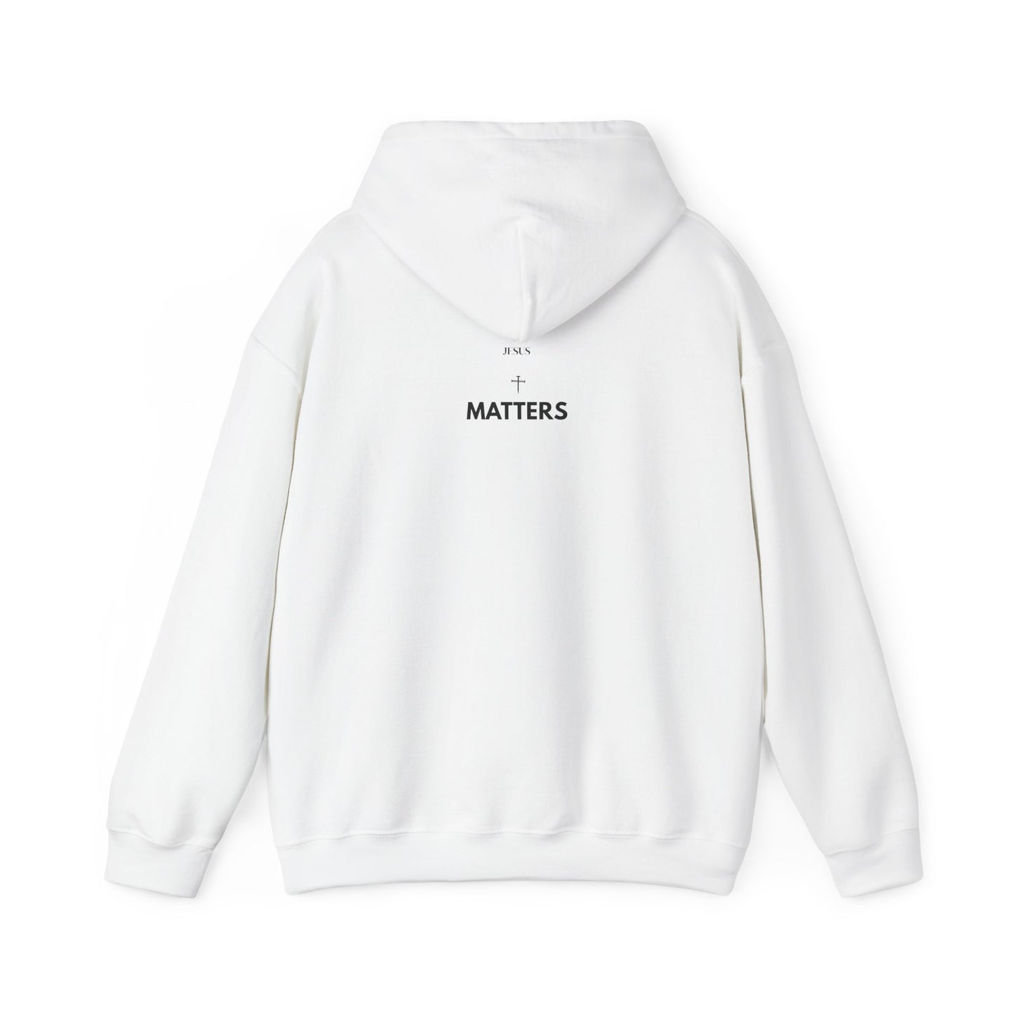 Jesus Matters Hoodie | Christian Faith Statement Unisex Hooded Sweatshirt