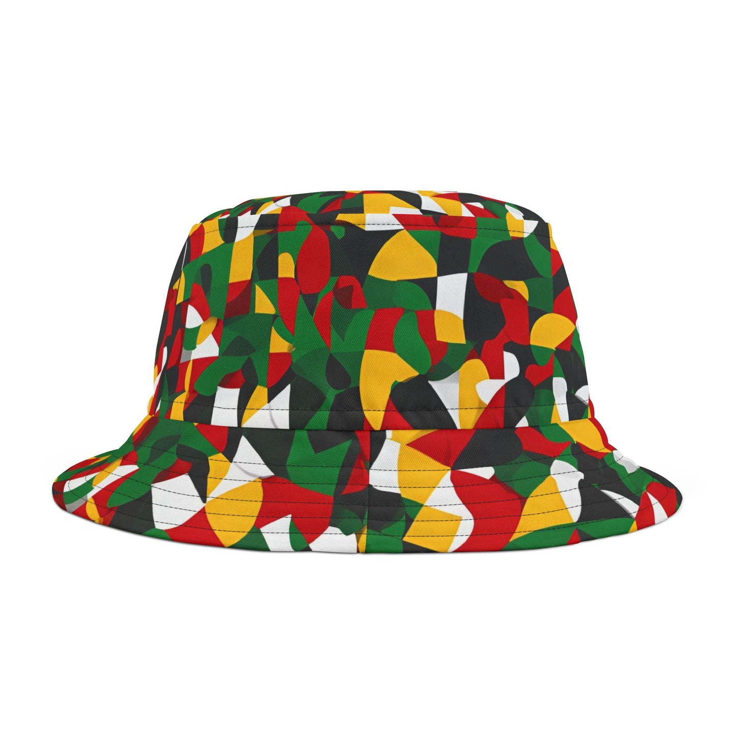 Geometric Bold Vibes | Unisex Bucket Hat (multi-colored) | Flow Series