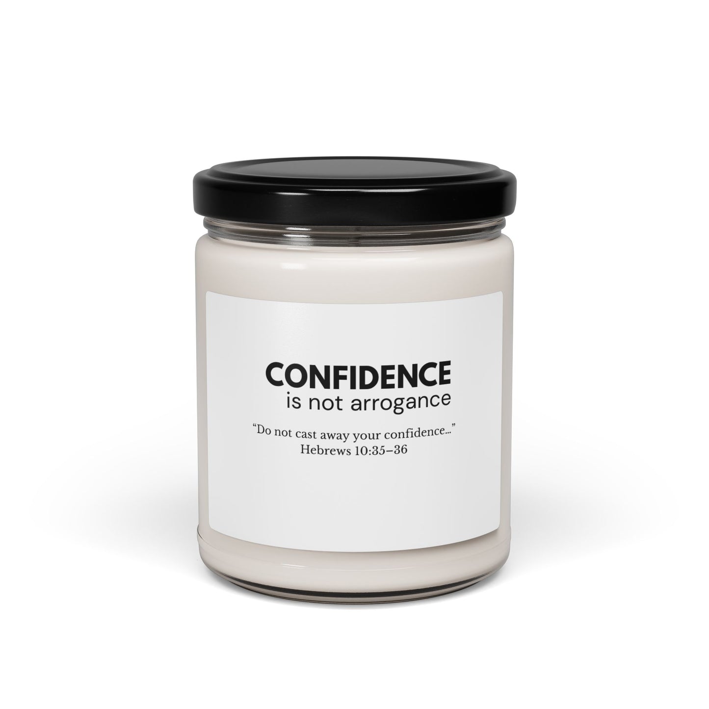 Confidence Is Not Arrogance Soy Candle | Faith-Inspired Home Decor
