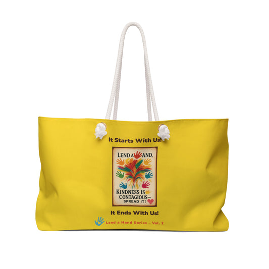 Lend a Hand, Lift a Heart - Weekender Bag Vol. 2 – "Pack Kindness. Travel Light."