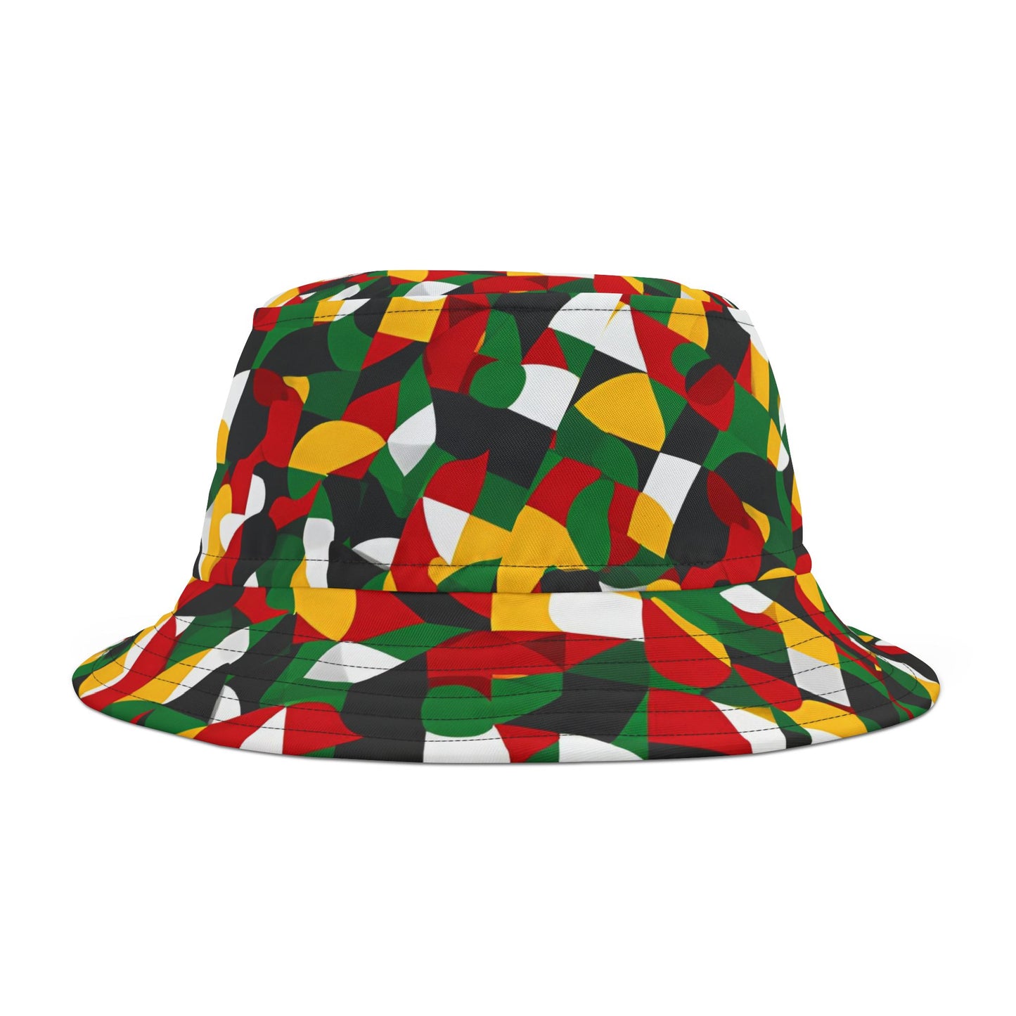 Geometric Bold Vibes | Unisex Bucket Hat (multi-colored) | Flow Series