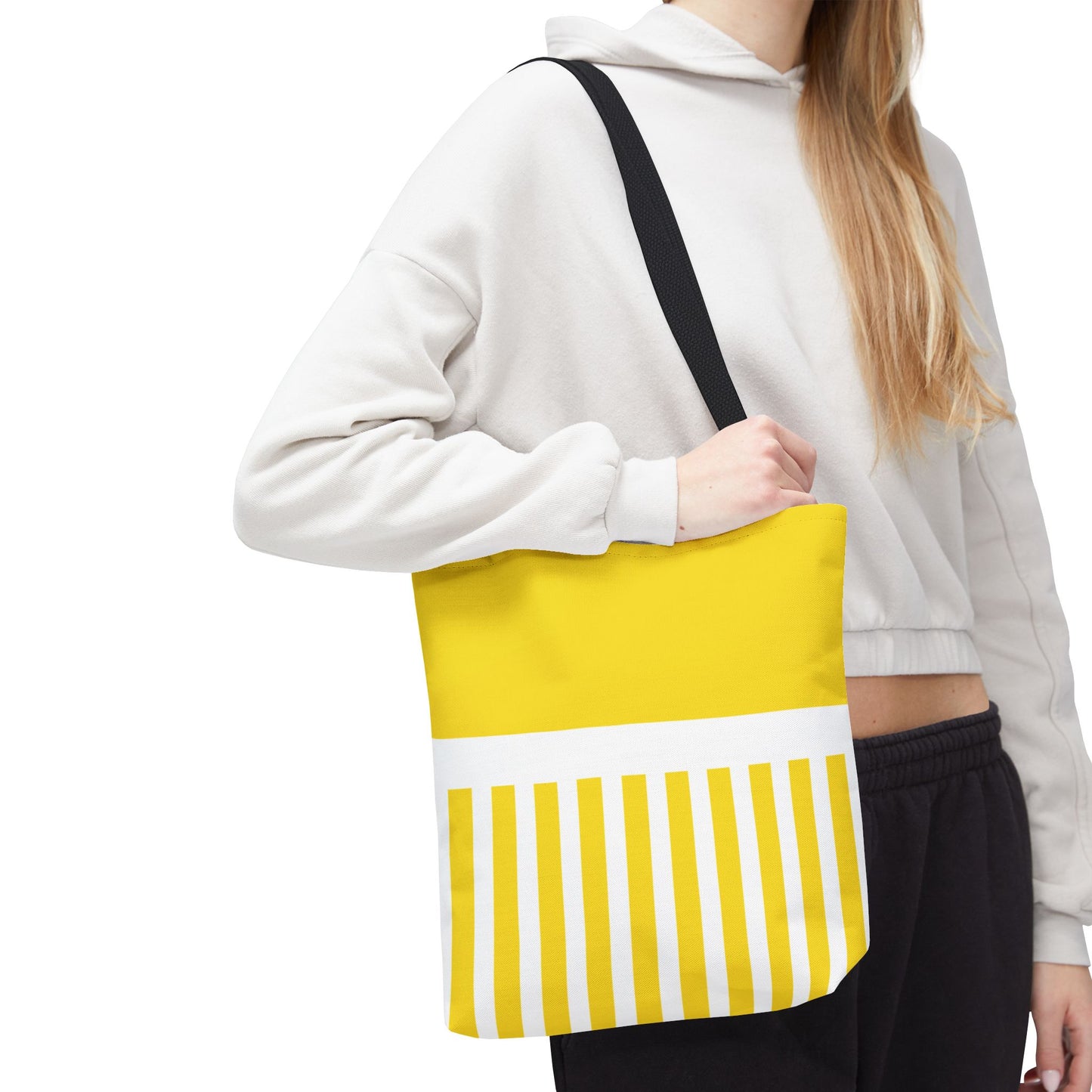 La Strie (yellow & white) - Tote Bag - Stylish Beach Vibes for Every Occasion!