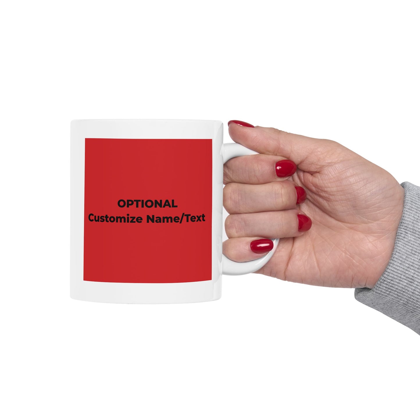 Peace & Love (red) -  Ceramic Mug - 11oz & 15oz - Perfect Gift for Inspiration & Motivation