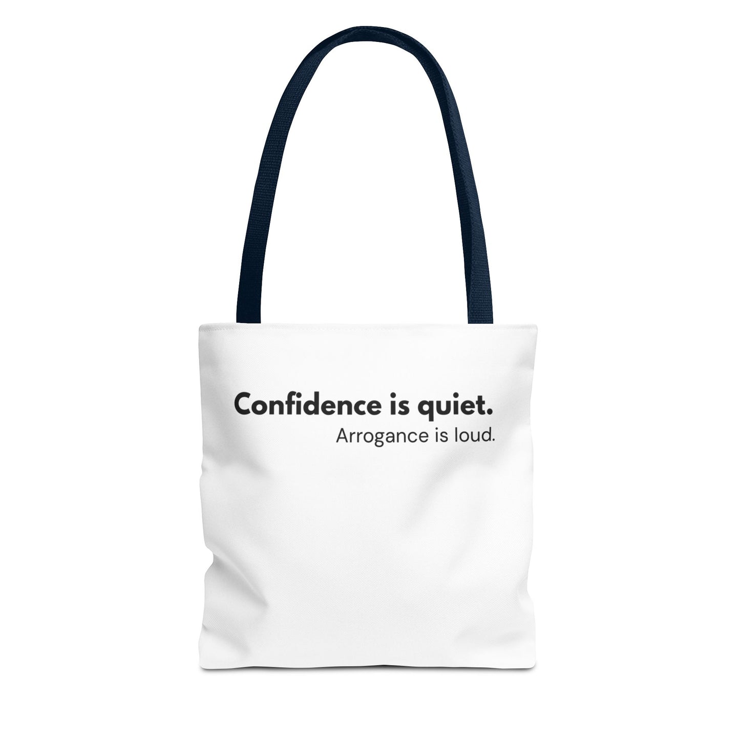 Confidence Is Quiet Tote Bag | Inspirational Faith-Based Carryall
