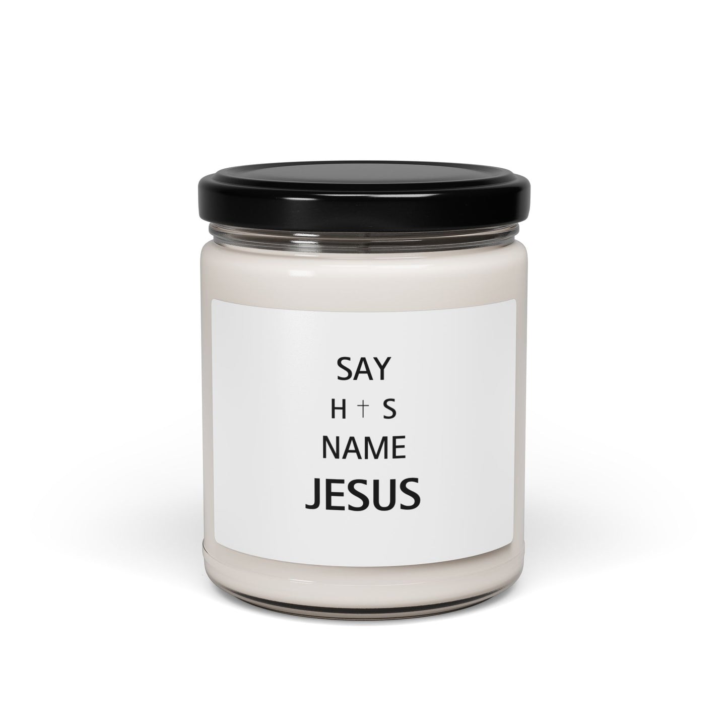 Say His Name Jesus Soy Candle | Christian Faith Home Decor