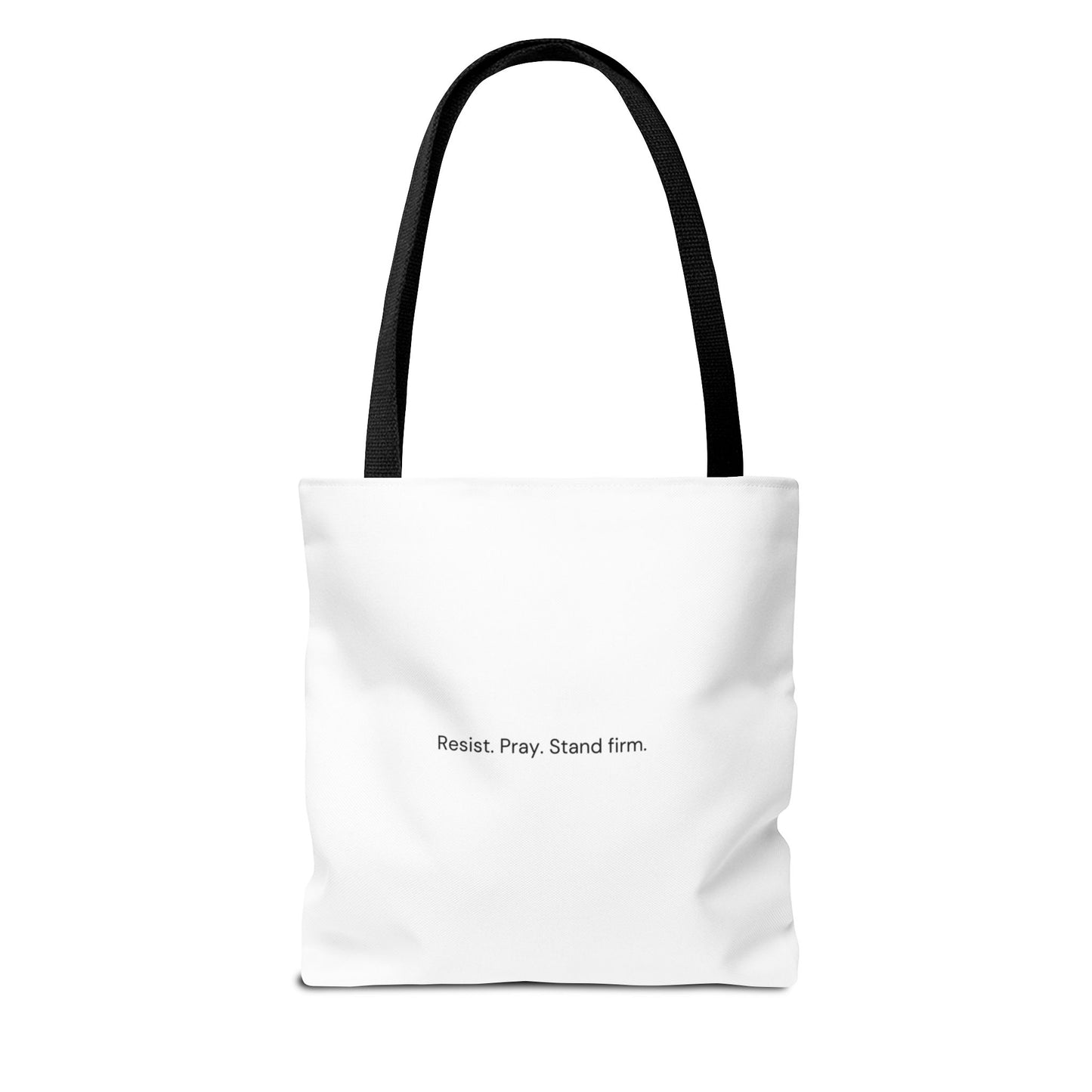 The Devil Preys, You Pray Tote Bag | Christian Spiritual Warfare Statement Bag