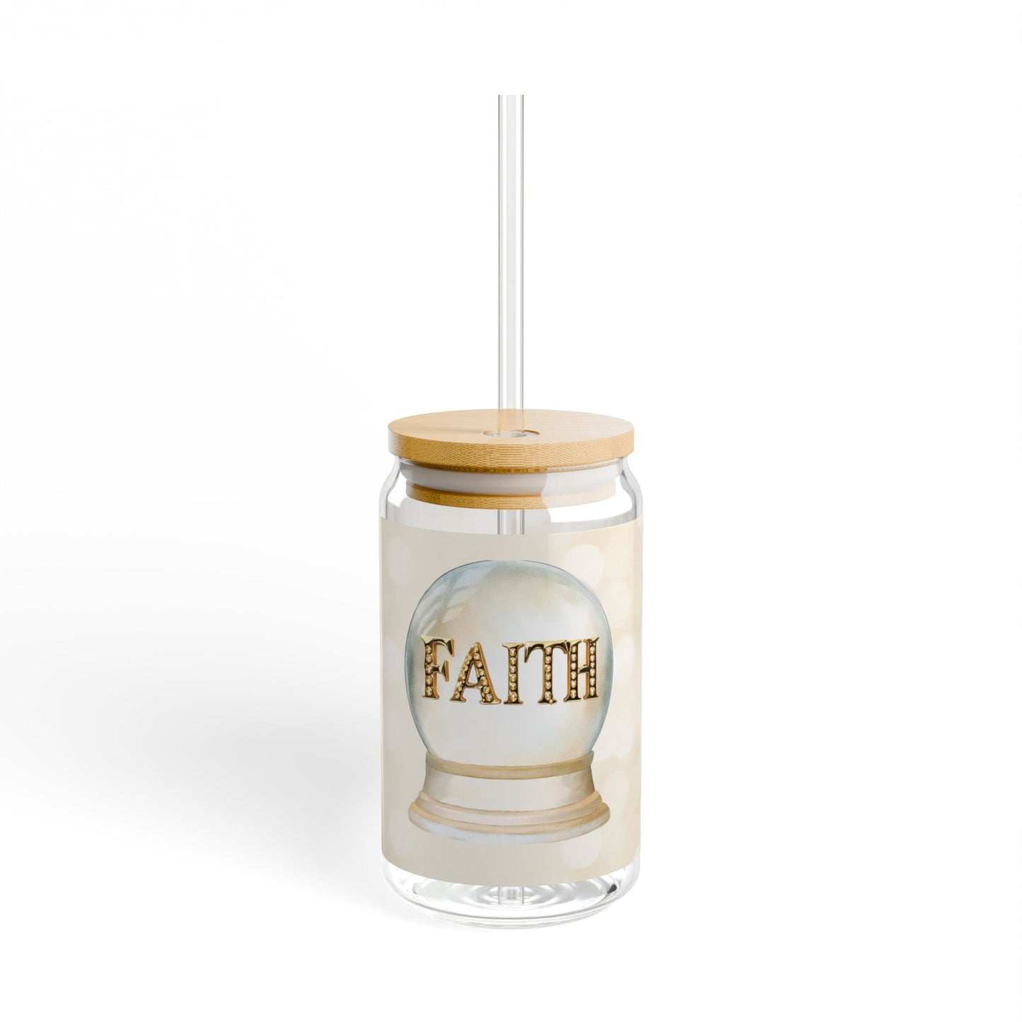 Faith Crystal Ball - Sipper Glass, 16oz