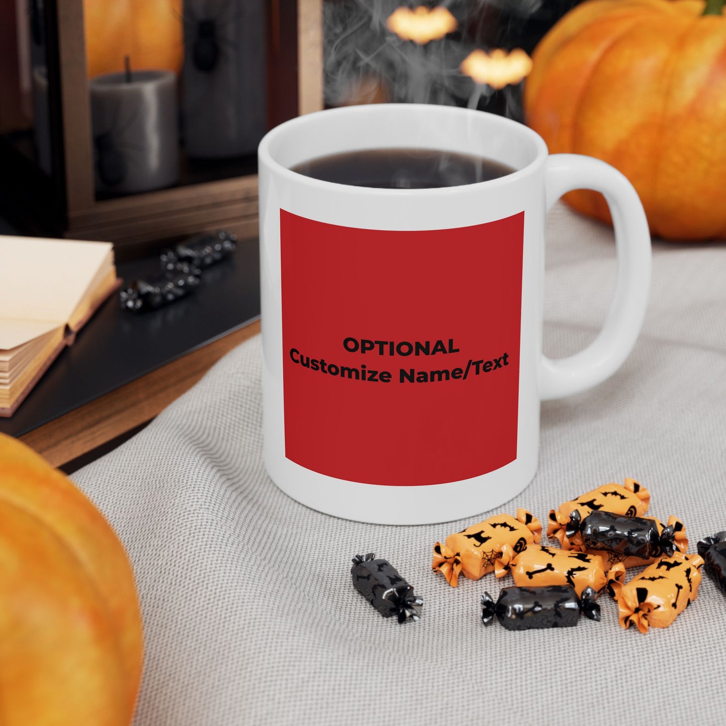 Peace & Love (red) -  Ceramic Mug - 11oz & 15oz - Perfect Gift for Inspiration & Motivation