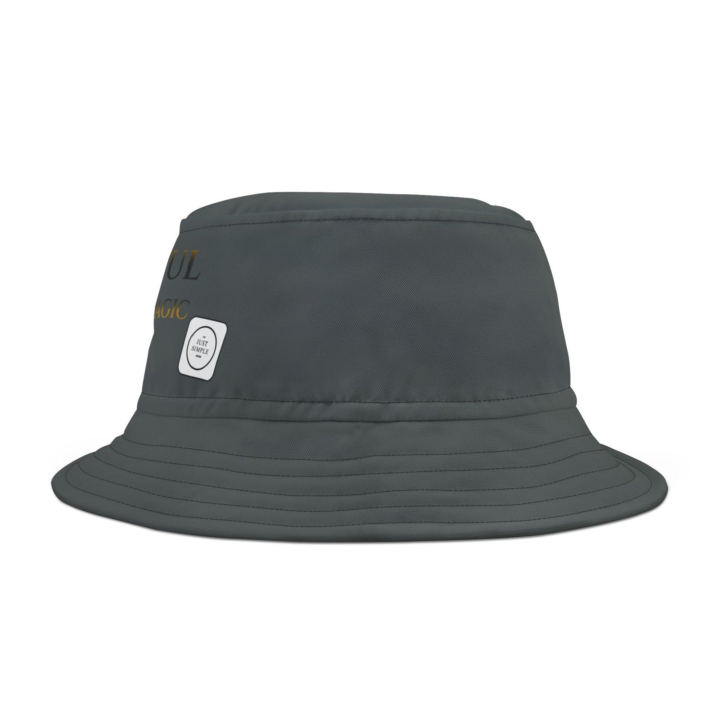 Grateful, Own Your Magic - Bucket Hat (dark grey) | The Just Simple Series