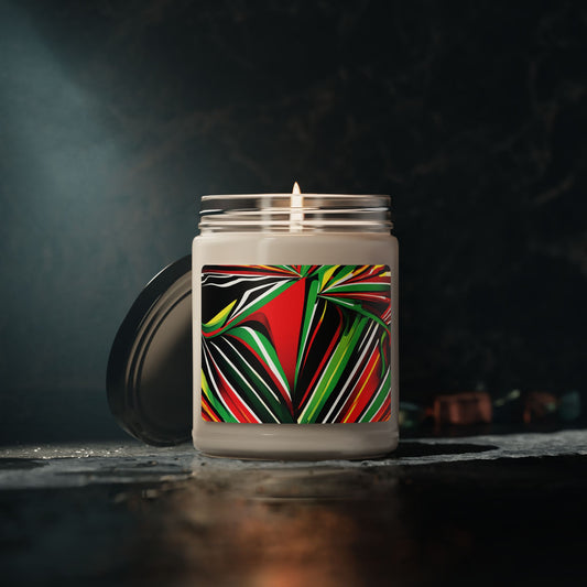 Powerful -  Clear Jar 9oz, Soy Candle - Aromatherapy for Peace & Mindfulness