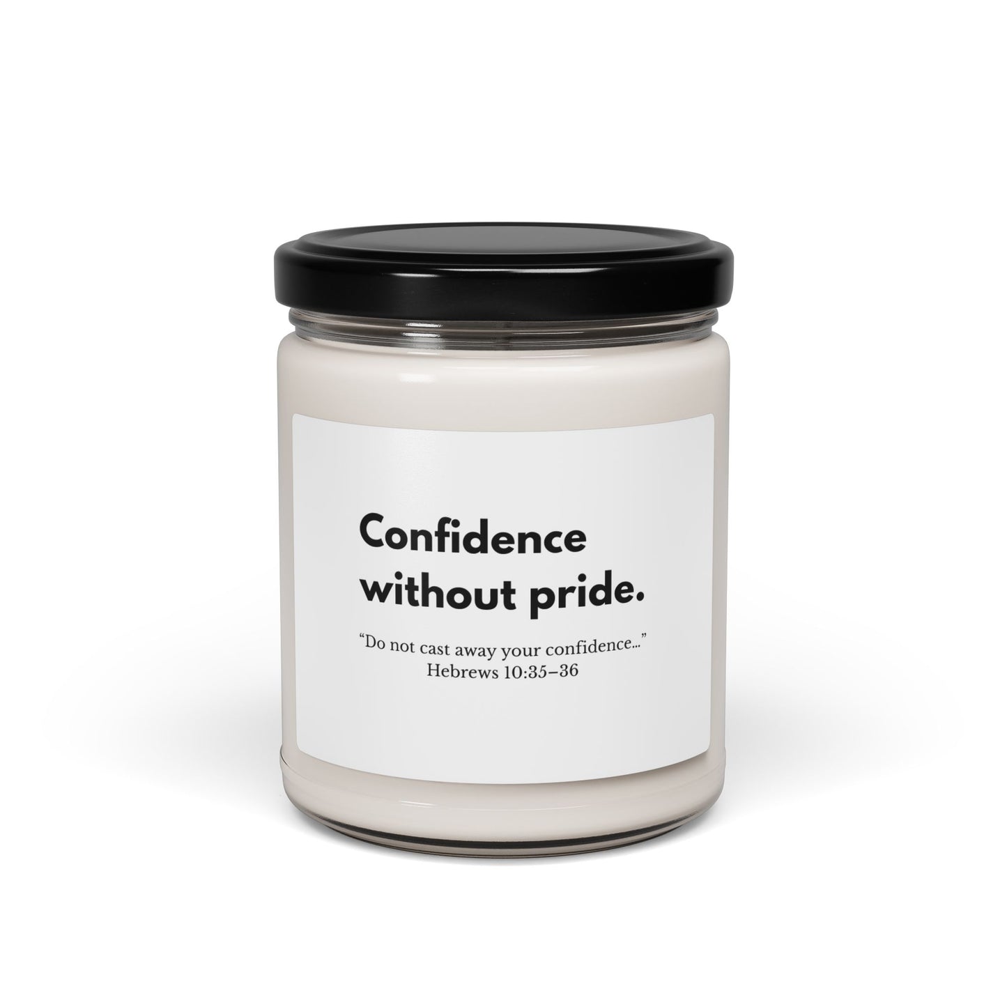 Confidence Without Pride Soy Candle | Faith-Inspired Home Decor