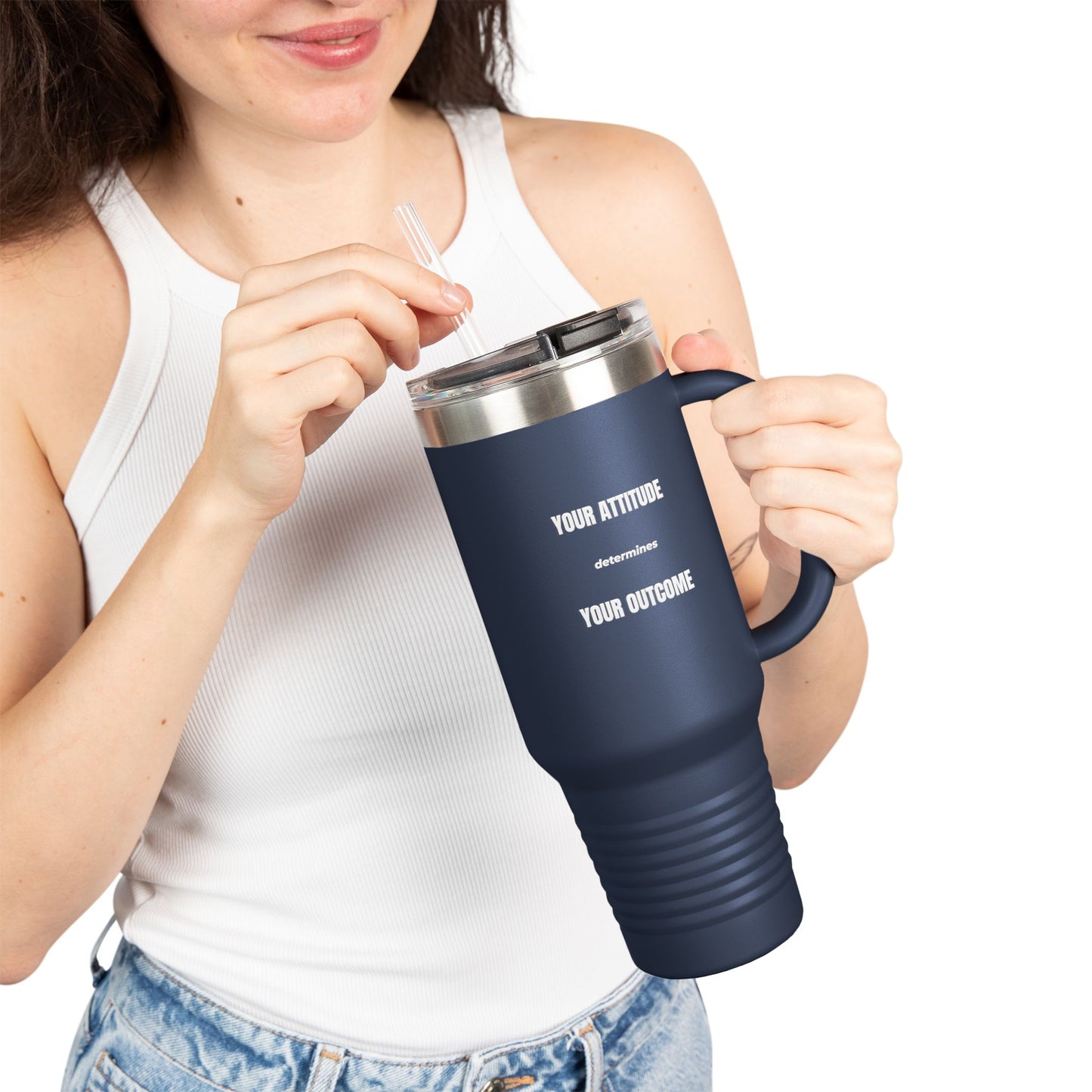 Your Attitude Determines Your Outcome | 40oz Motivational Tumbler