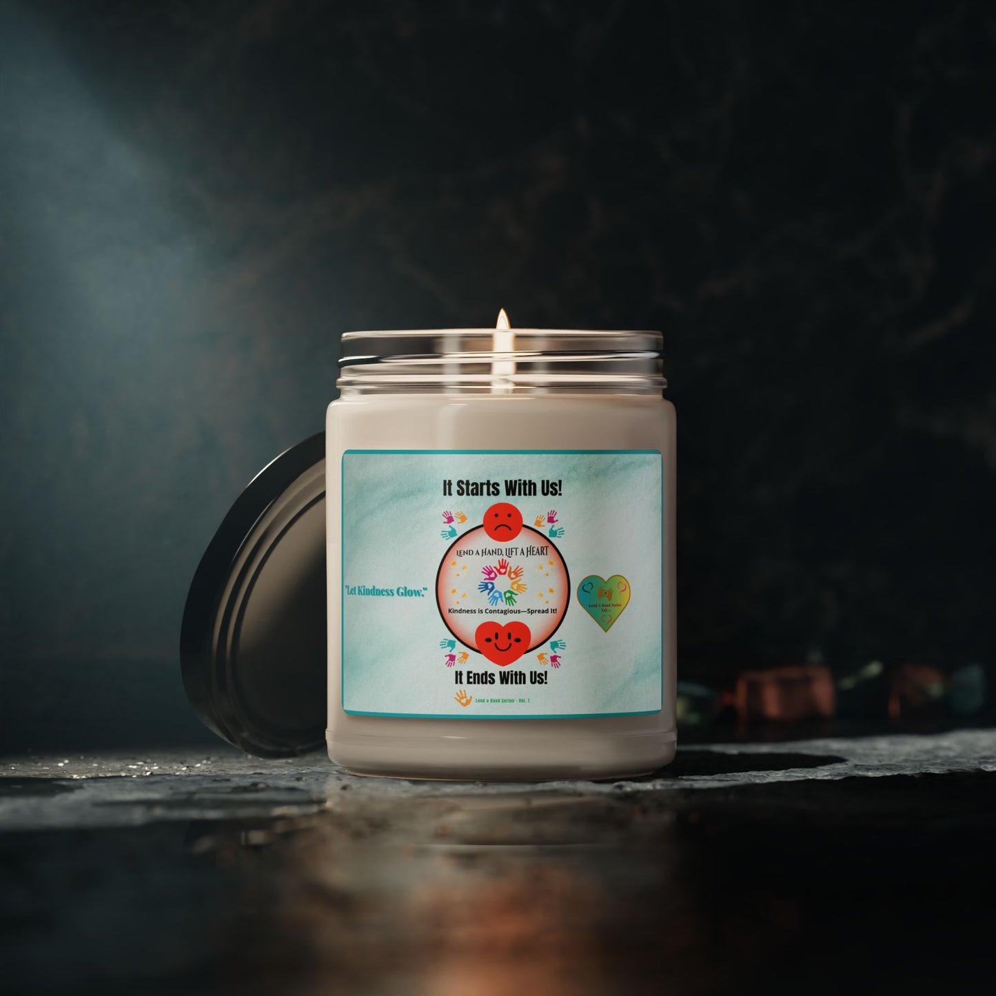 Lend a Hand, Lift a Heart - Soy Candle Vol. 1 | "Let Kindness Glow."