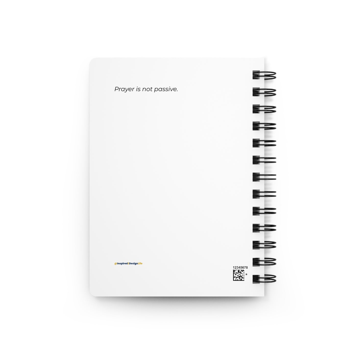 The Devil Preys, You Pray Spiral Journal | Faith & Prayer Reflection