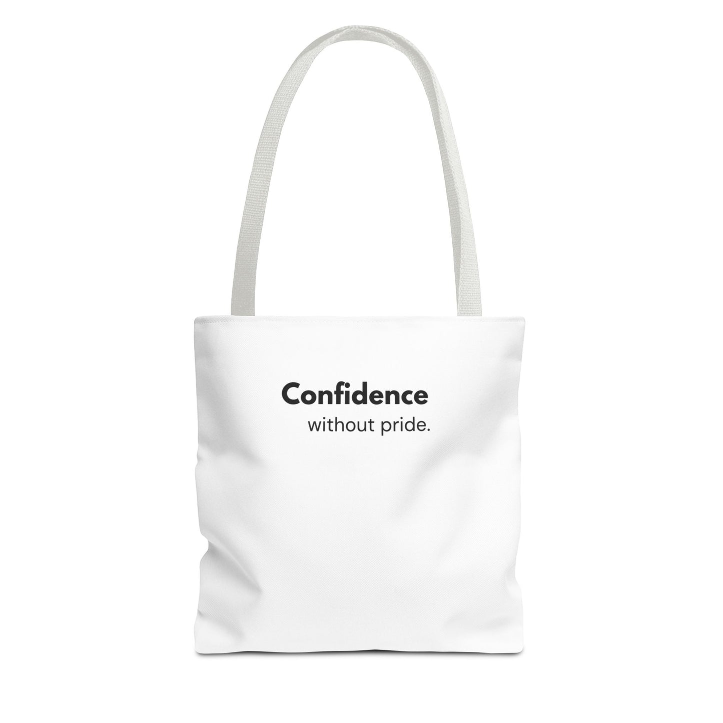 Confidence Without Pride Tote Bag | Christian Mindset Statement Bag