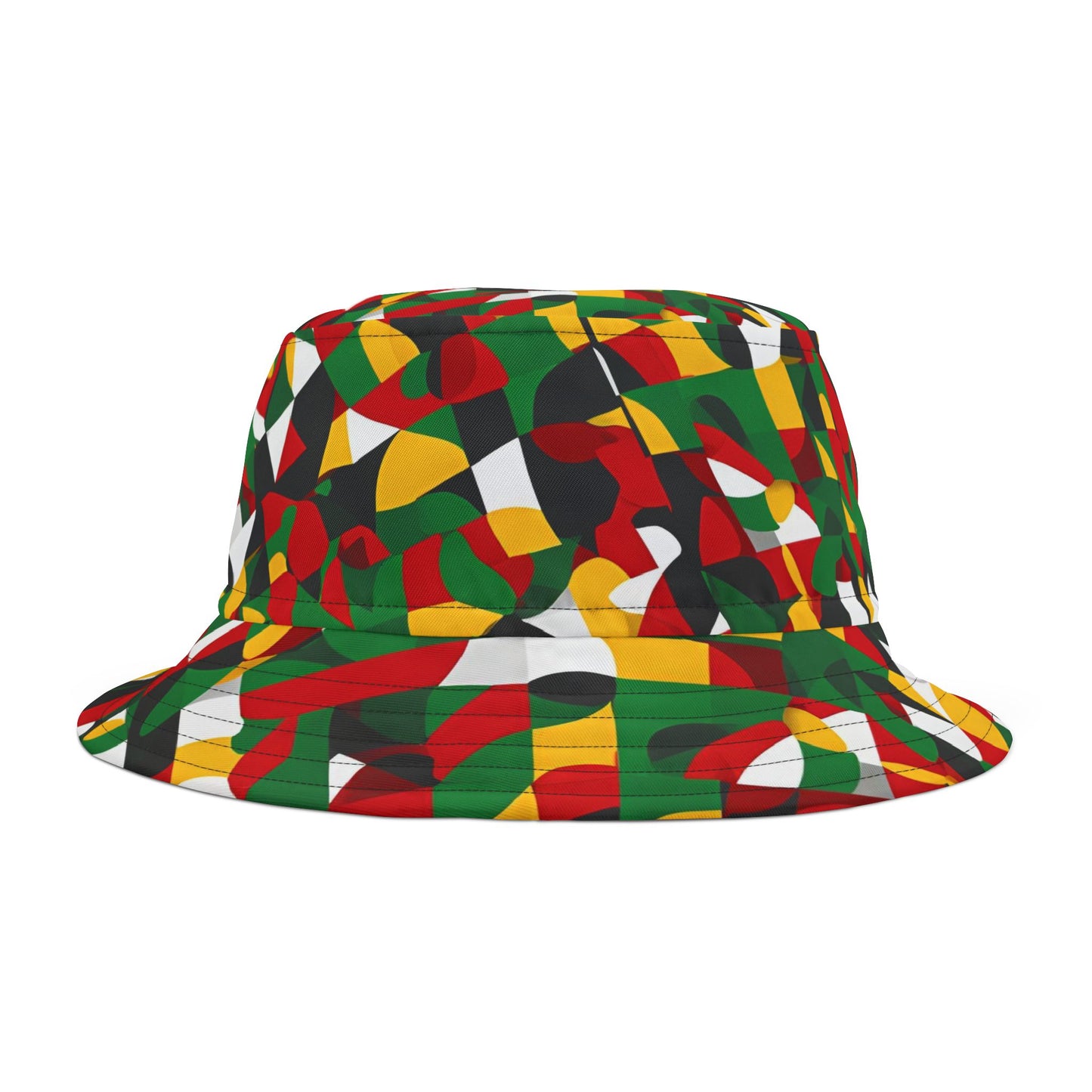 Geometric Bold Vibes | Unisex Bucket Hat (multi-colored) | Flow Series