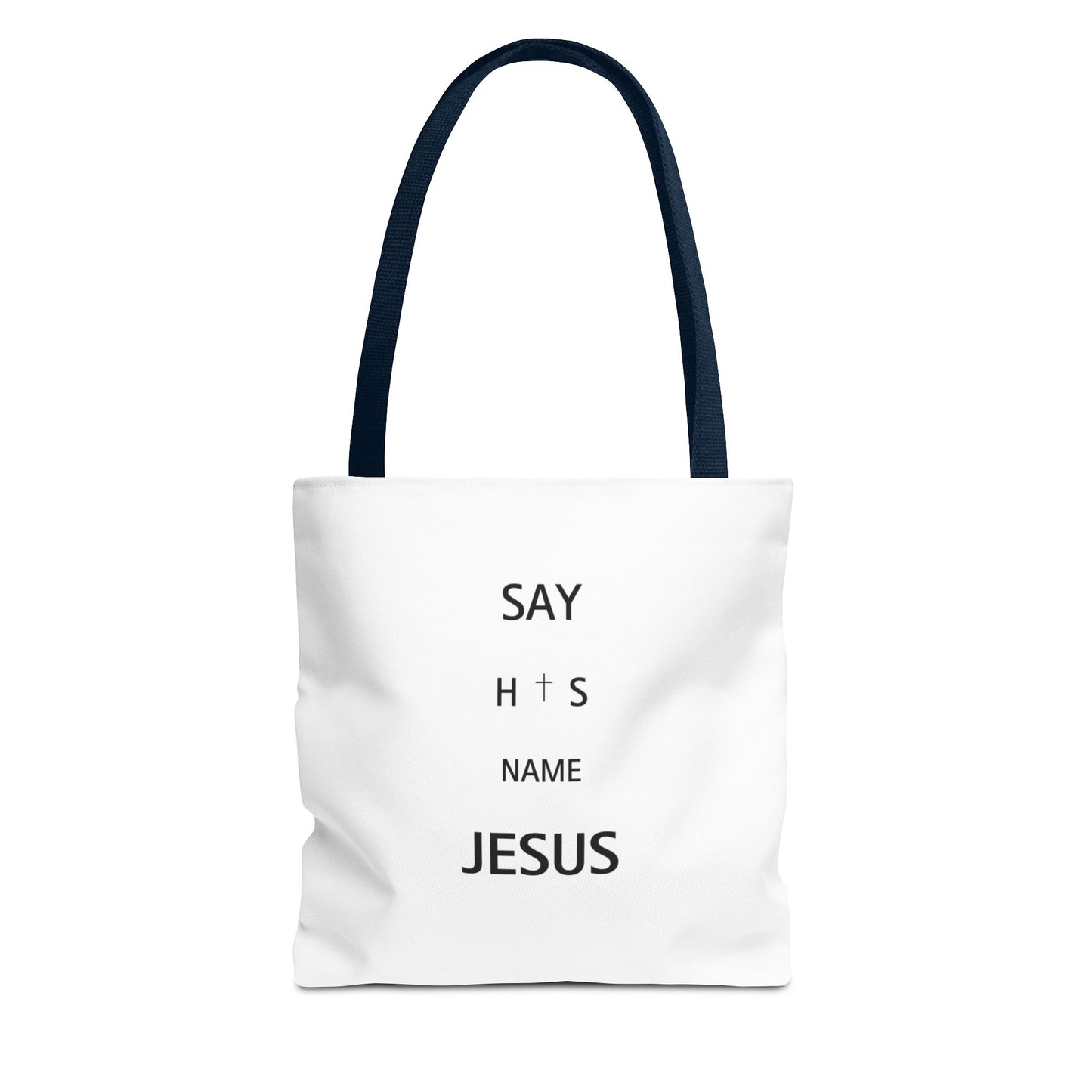 Say His Name Tote Bag | Christian Statement Faith Carryall