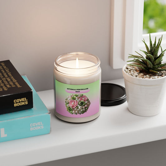 Pearlie - Clear Jar 9oz, Soy Candle  - Perfect Gift for Relaxation & Special Occasions