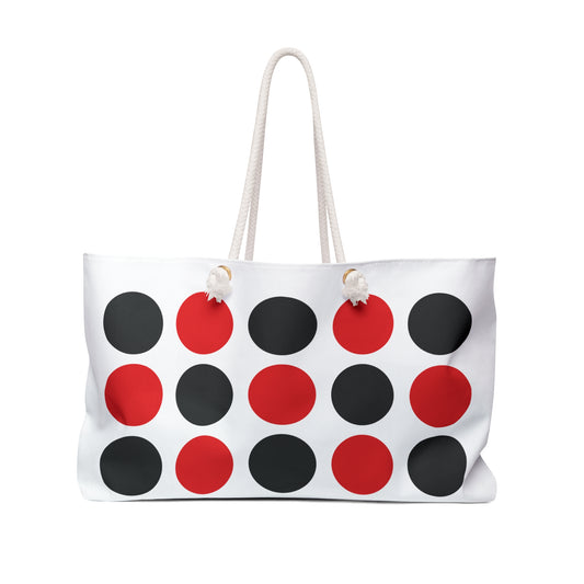 Classic (black & red) - Weekender Bag for Travel & Special Occasions