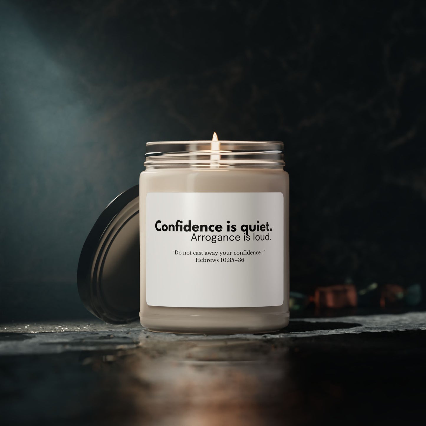 Confidence Is Quiet Soy Candle | Faith-Inspired Home Decor