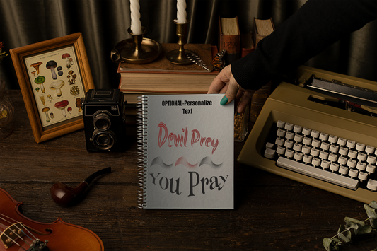 Devil Prey - You Pray - Inspiring Spiral Notebook
